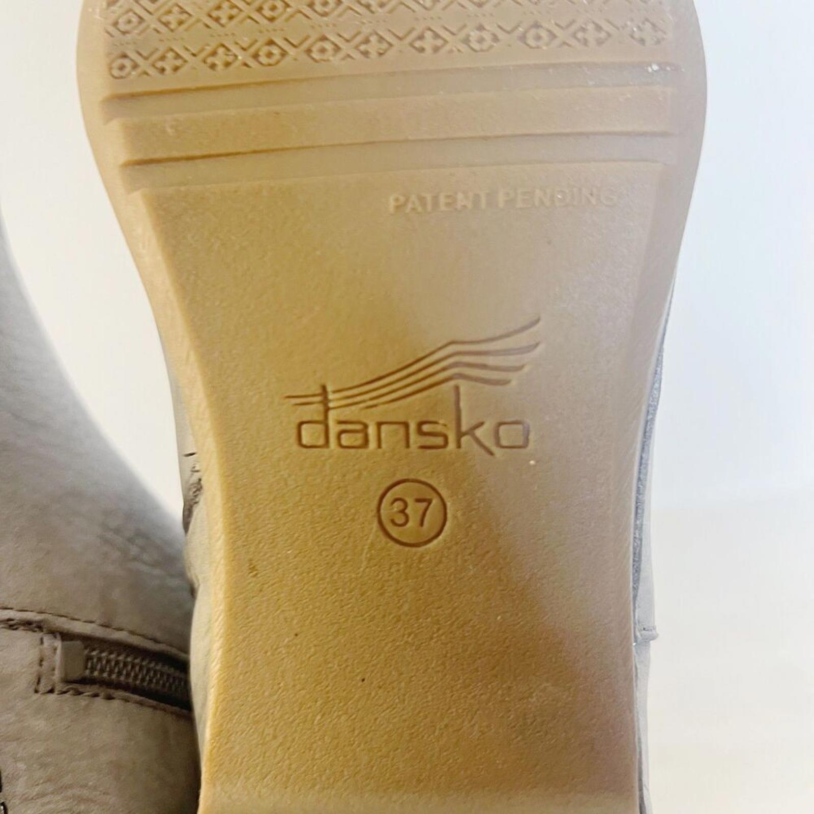 Dansko Hartley Boots Grey Nuback Ankle Boots Booties Women's Size 6.5-7