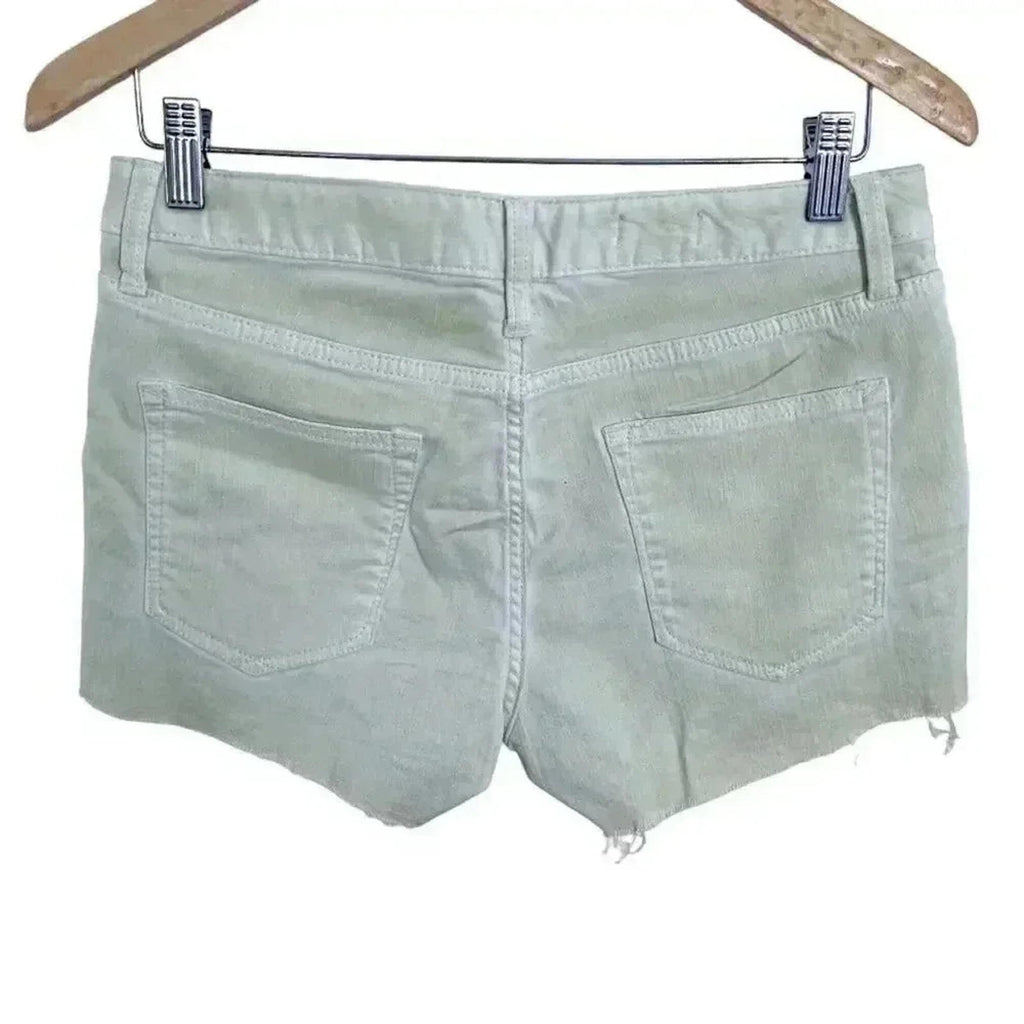 GAP Lime Green Denim Shorts Jean Cutoffs Mid Rise Women's Size 27