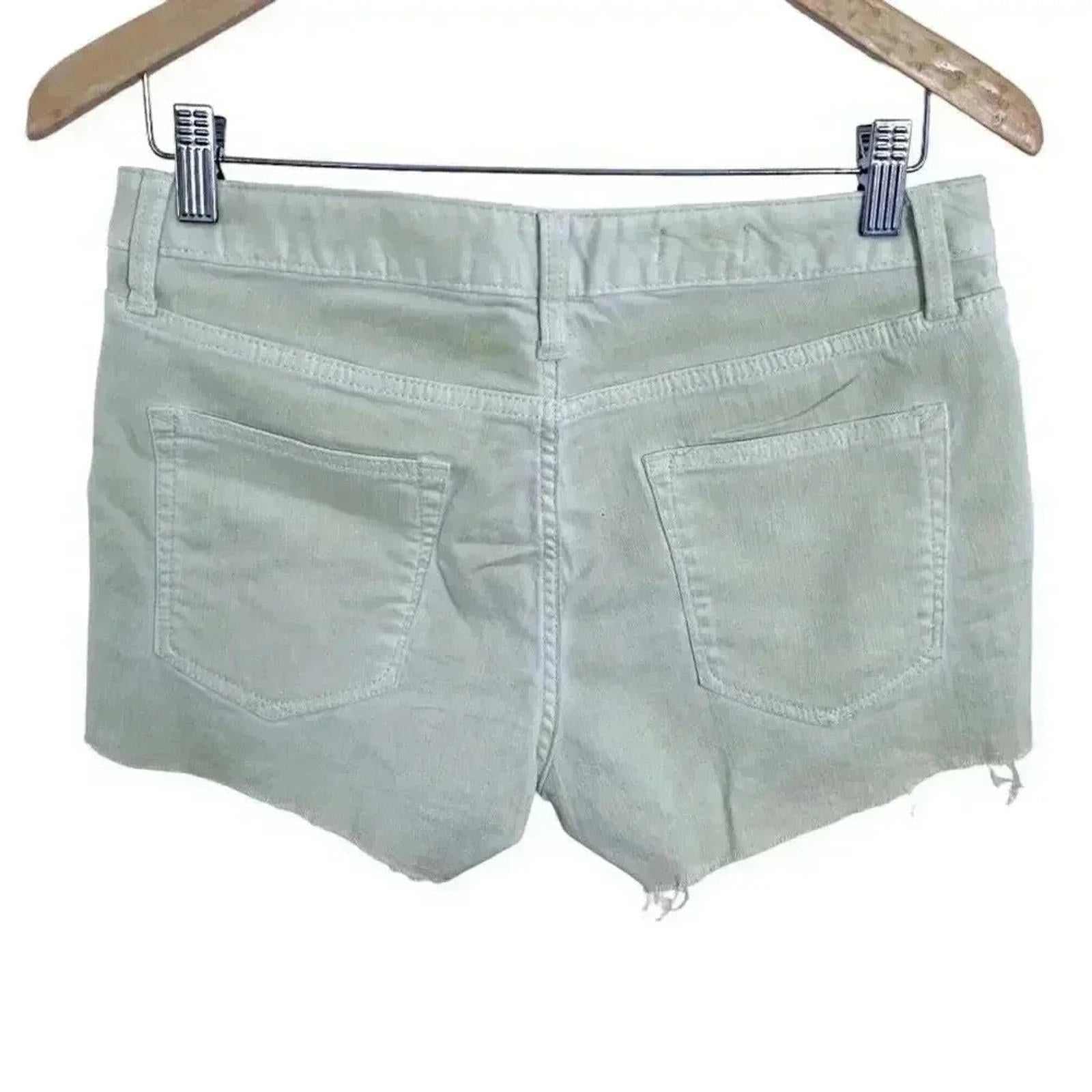 GAP Lime Green Denim Shorts Jean Cutoffs Mid Rise Women's Size 27