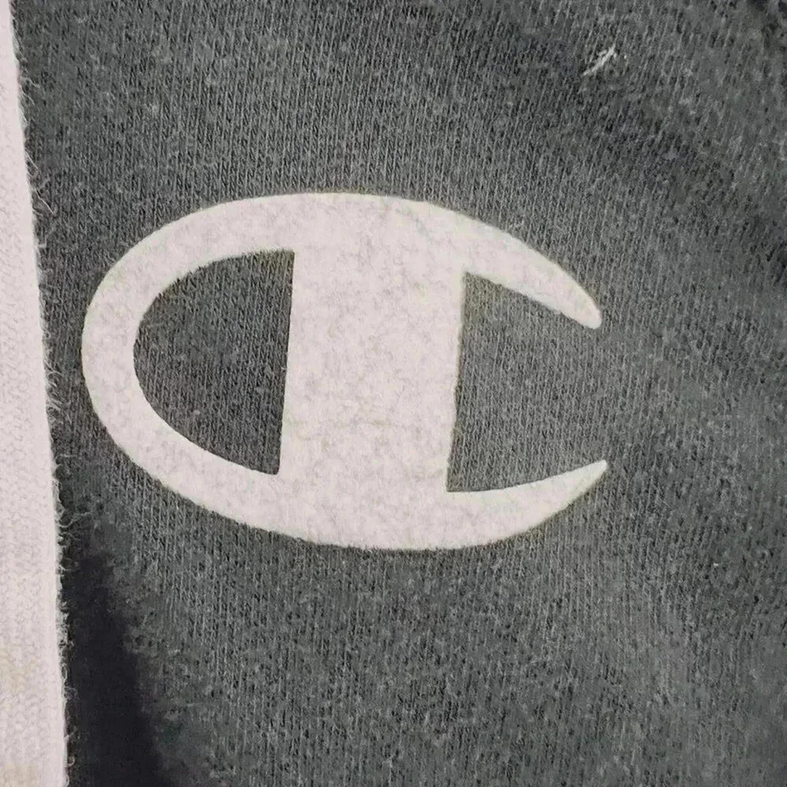Champion Black Zip Up Hoodie Logo Women's Size L
