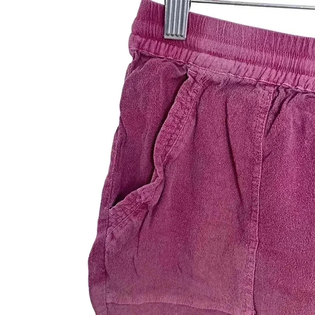 Anthropologie Hei Hei Red Flowy Drawstring Shorts Women's Size XS