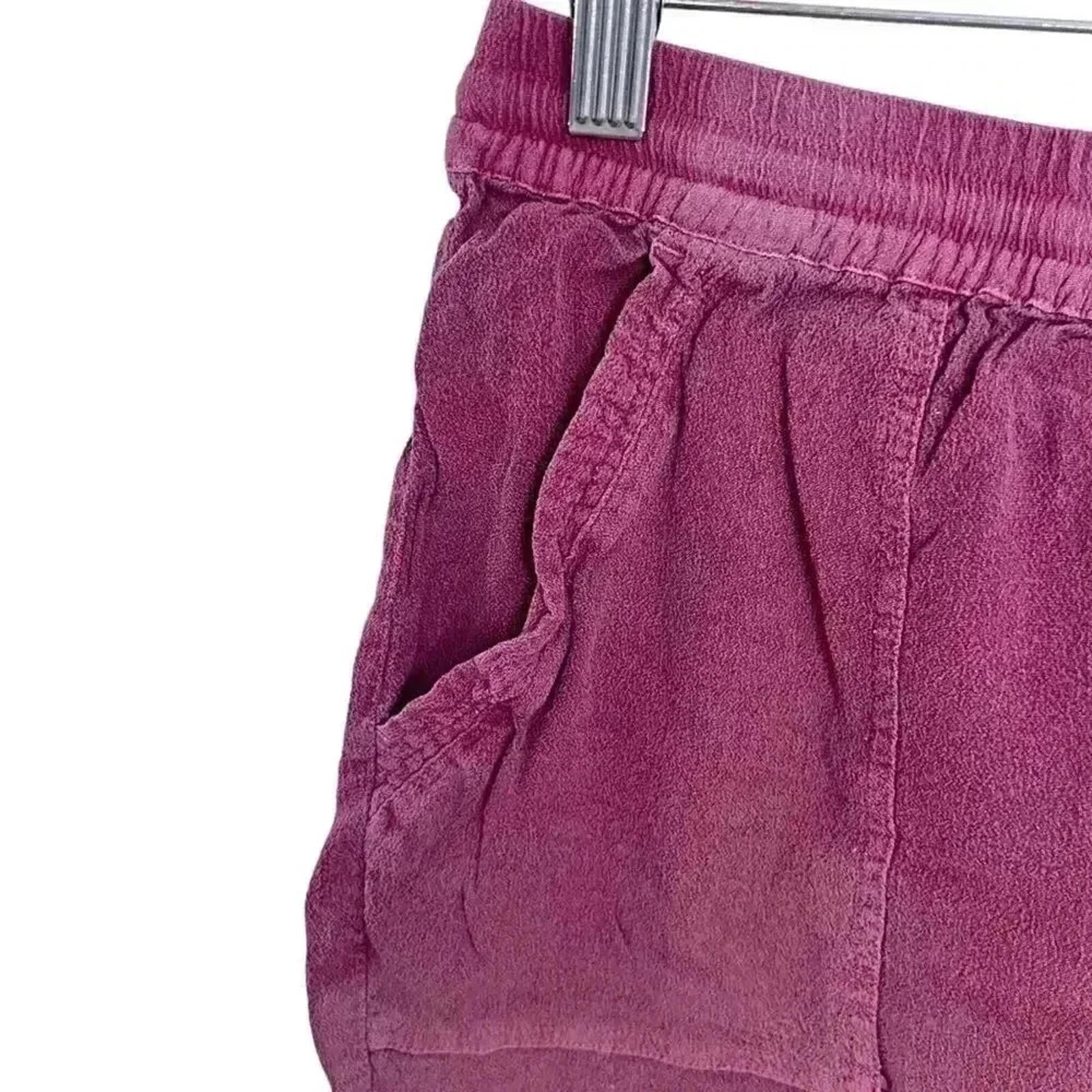 Anthropologie Hei Hei Red Flowy Drawstring Shorts Women's Size XS