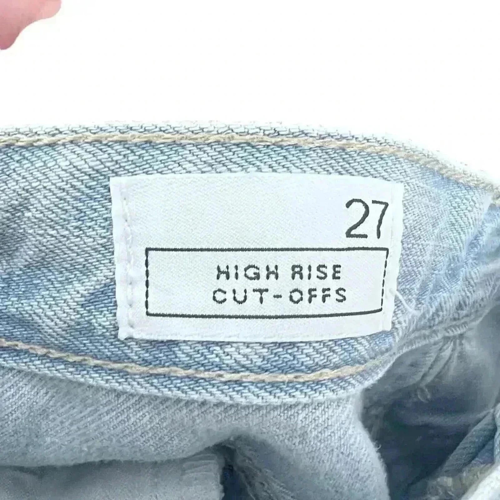 GAP Star Design Light Wash High Rise Denim Shorts Women's Size 27