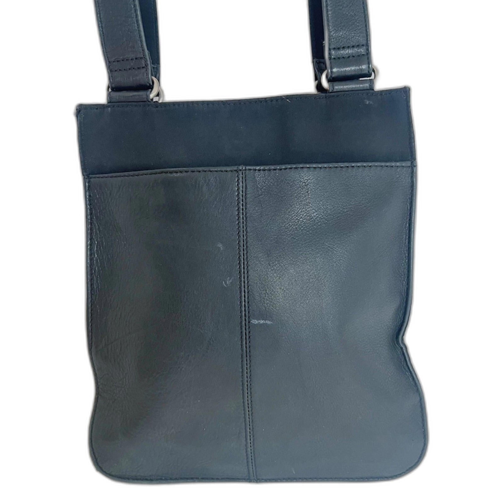 Vintage Fossil Black Leather Shoulder Bag Grunge Punk Rockstar Girlfriend