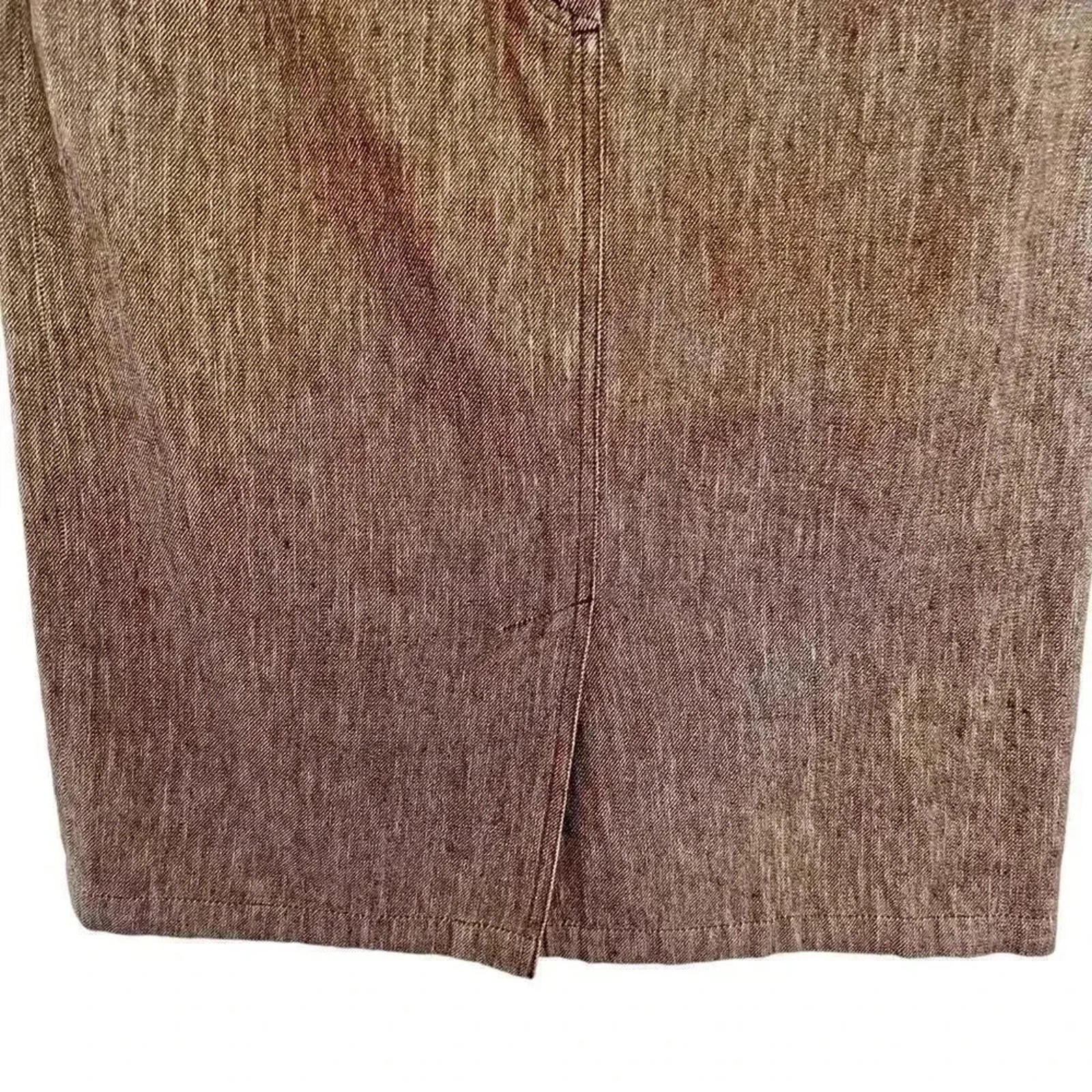 y2k Vintage Max Mara Brown Pencil Skirt Women's Size 8 Office Siren