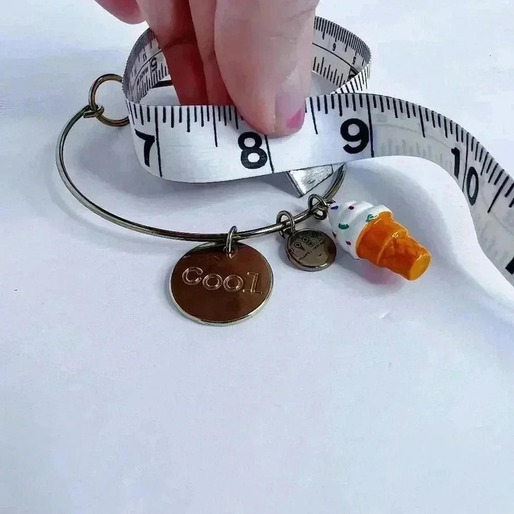 Dylan's Candy Bar Brass Bracelet With Ice Cream Charm Summer