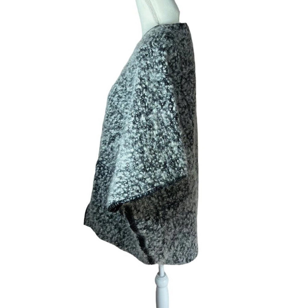 Anthropologie PBO Philosophy Blues Original Boucle Wool Leather Cardigan OS