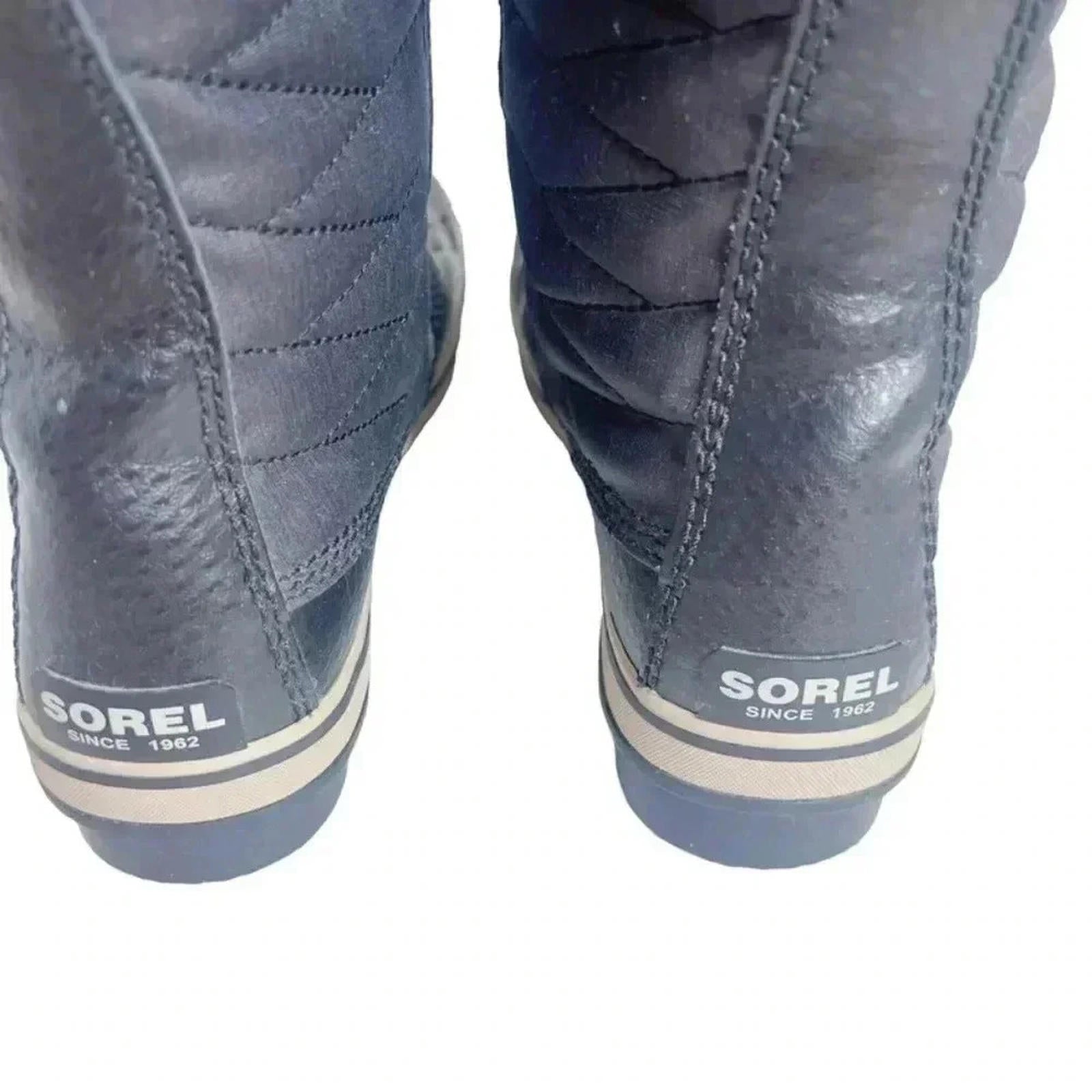 NWOT Sorel Tofino II Waterproof Boot Black Canvas & Leather Size 8