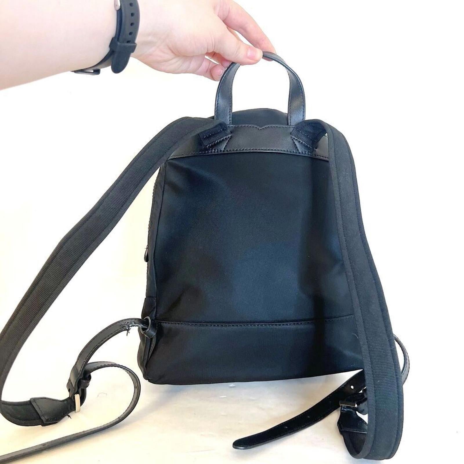 Kate Spade Karissa Nylon Medium Backpack Black Mini Backpack