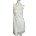 60s Vintage Vanity Fair White Lace Eyelet Nightgown Slip Dress Women's Size 2 US