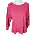 Free People We the Free Rose Amelia Thermal Top Waffle Long Sleeve Shirt Size S