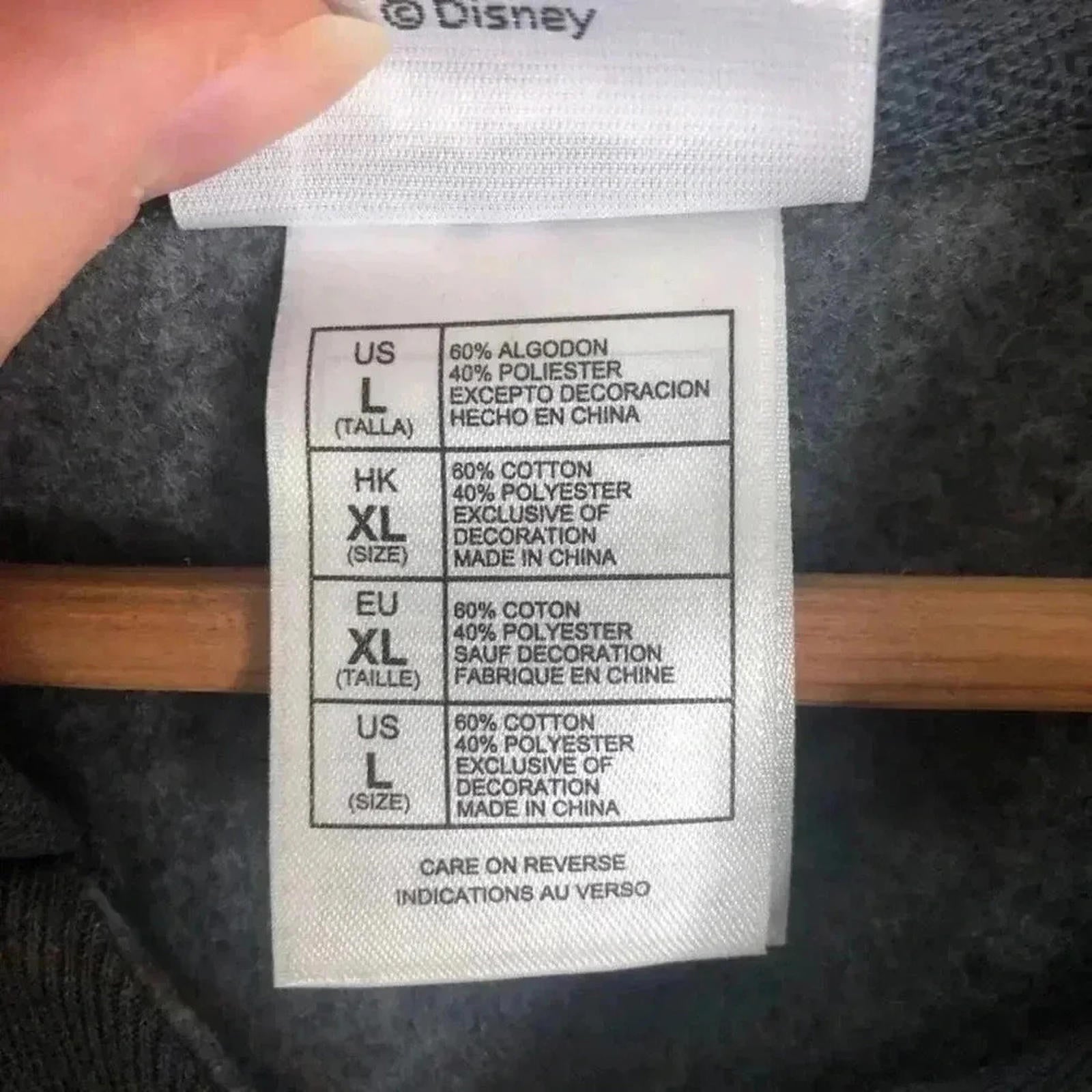 Disney Parks y2k Mickey Mouse Grey Rhinestone Hoodie Sweatshirt Women's Size L