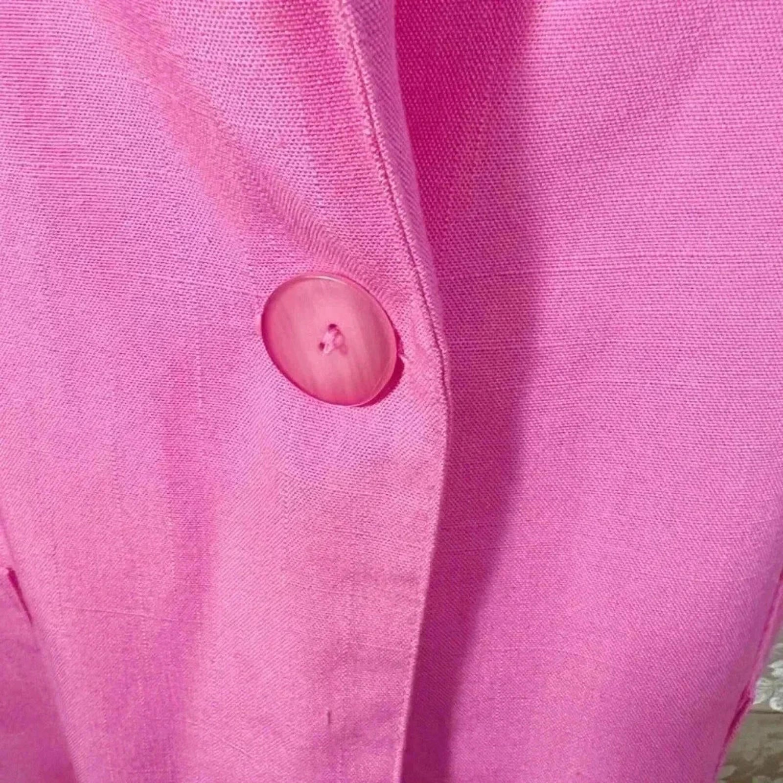 Vintage Bobbie Brooks Barbie Pink 80s Blazer Size L