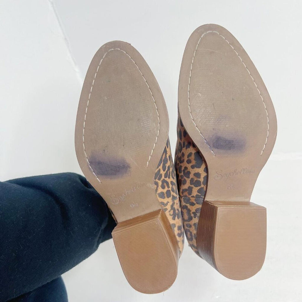 Seychelles Floodplain Bootie Leopard Print Ankle Boot Women's Size 6.5