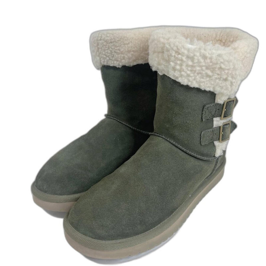 Koolaburra by Ugg Sulana Short Shearling Boot in Olive Green Size 8