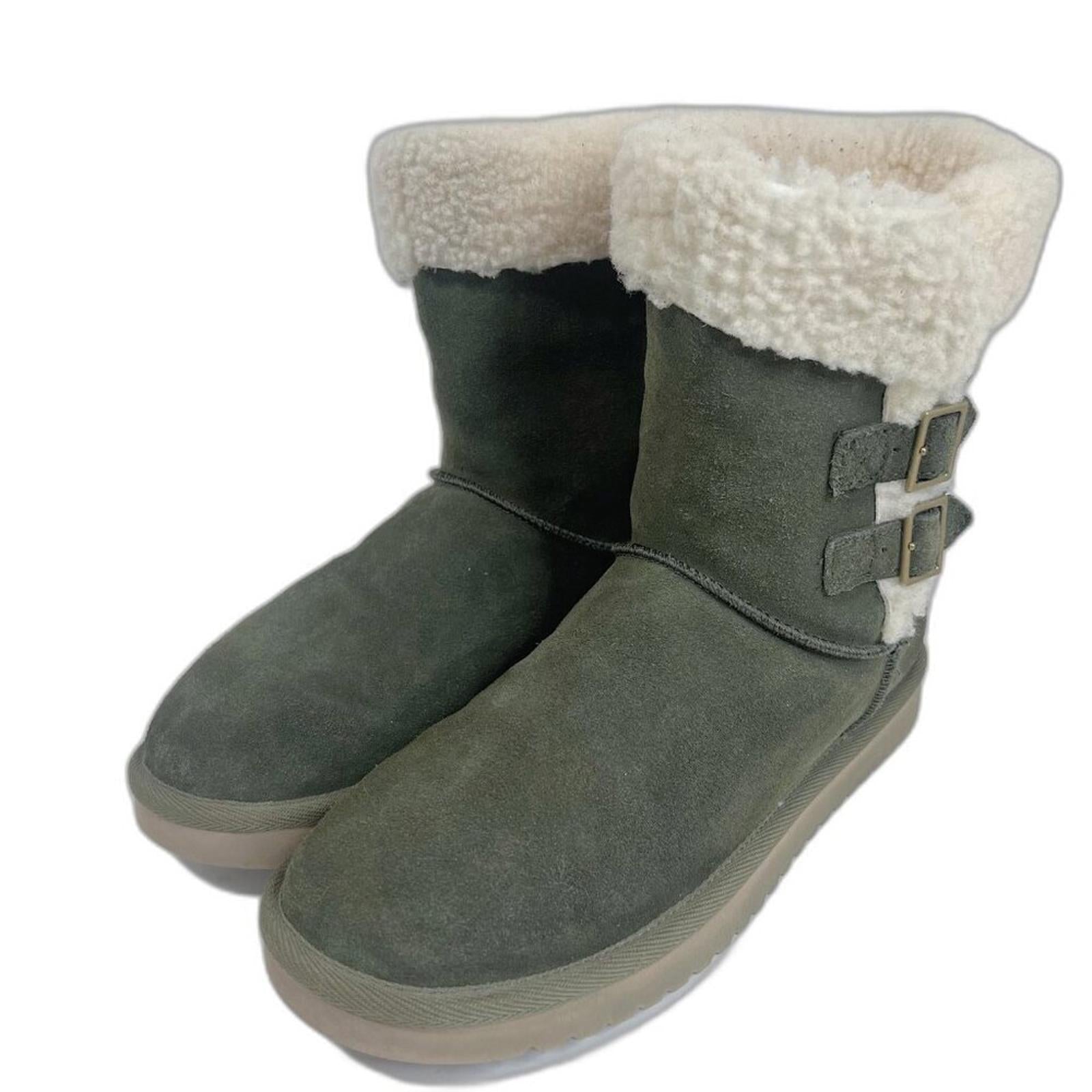 Koolaburra by Ugg Sulana Short Shearling Boot in Olive Green Size 8