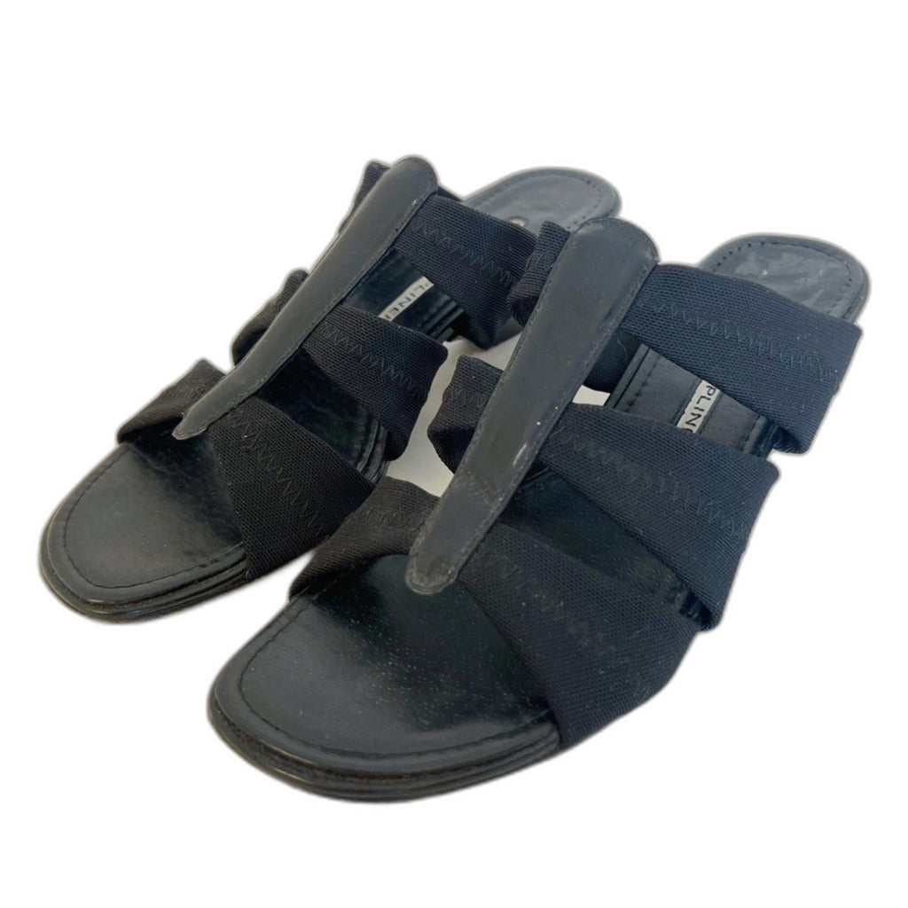 y2k Donald J. Pliner Hizzy Heels Vintage Black Leather Sandals Women's Size 6