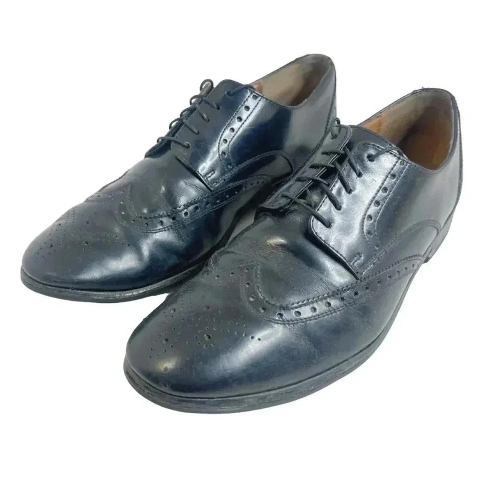 Florsheim Brookside Black Leather Wingtip Oxford Men's Size 10