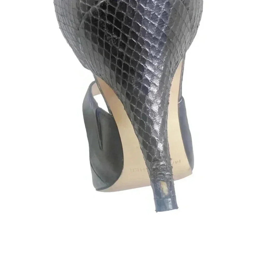 Marc Fisher MFKalayne Black Leather Pointed Toe Heel Size 8
