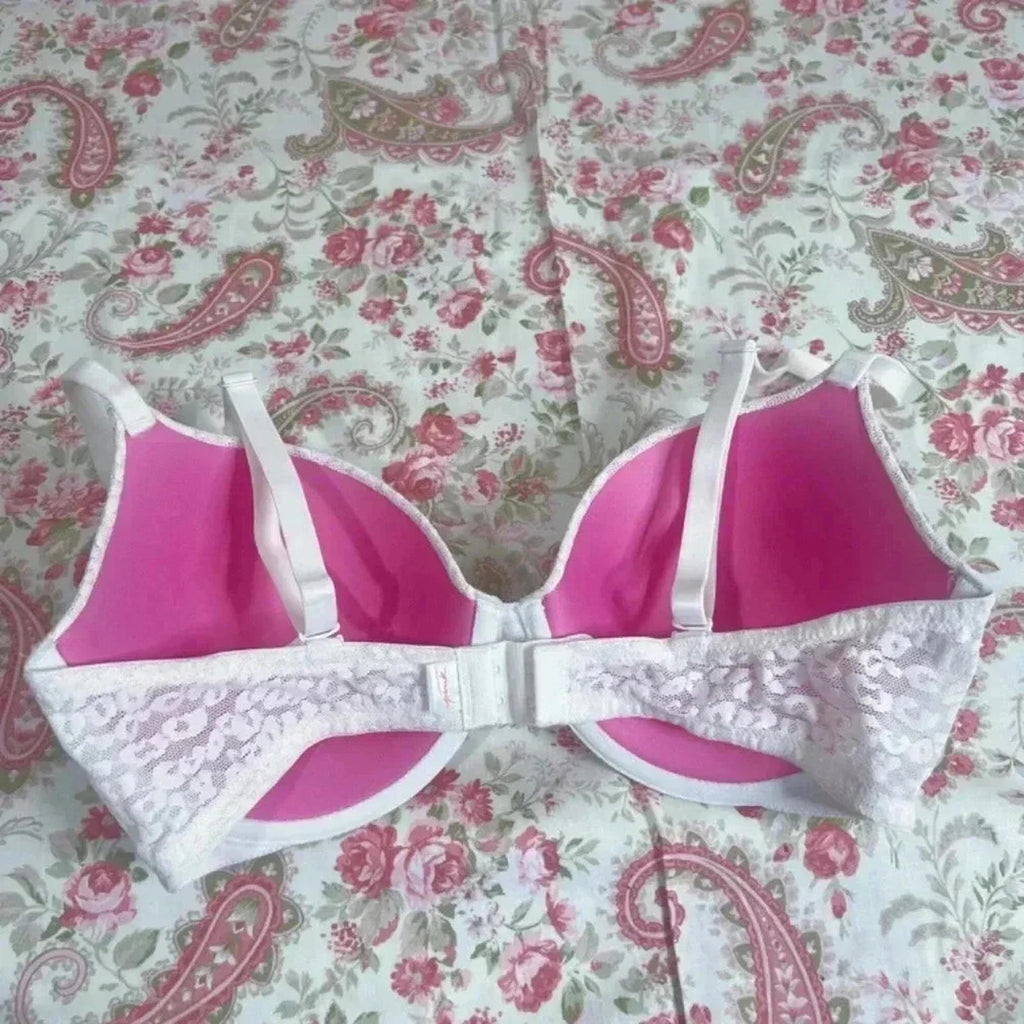 NWOT PINK by Victoria's Secret Wear Everywhere T-Shirt Lightly Lined Leopard 34D