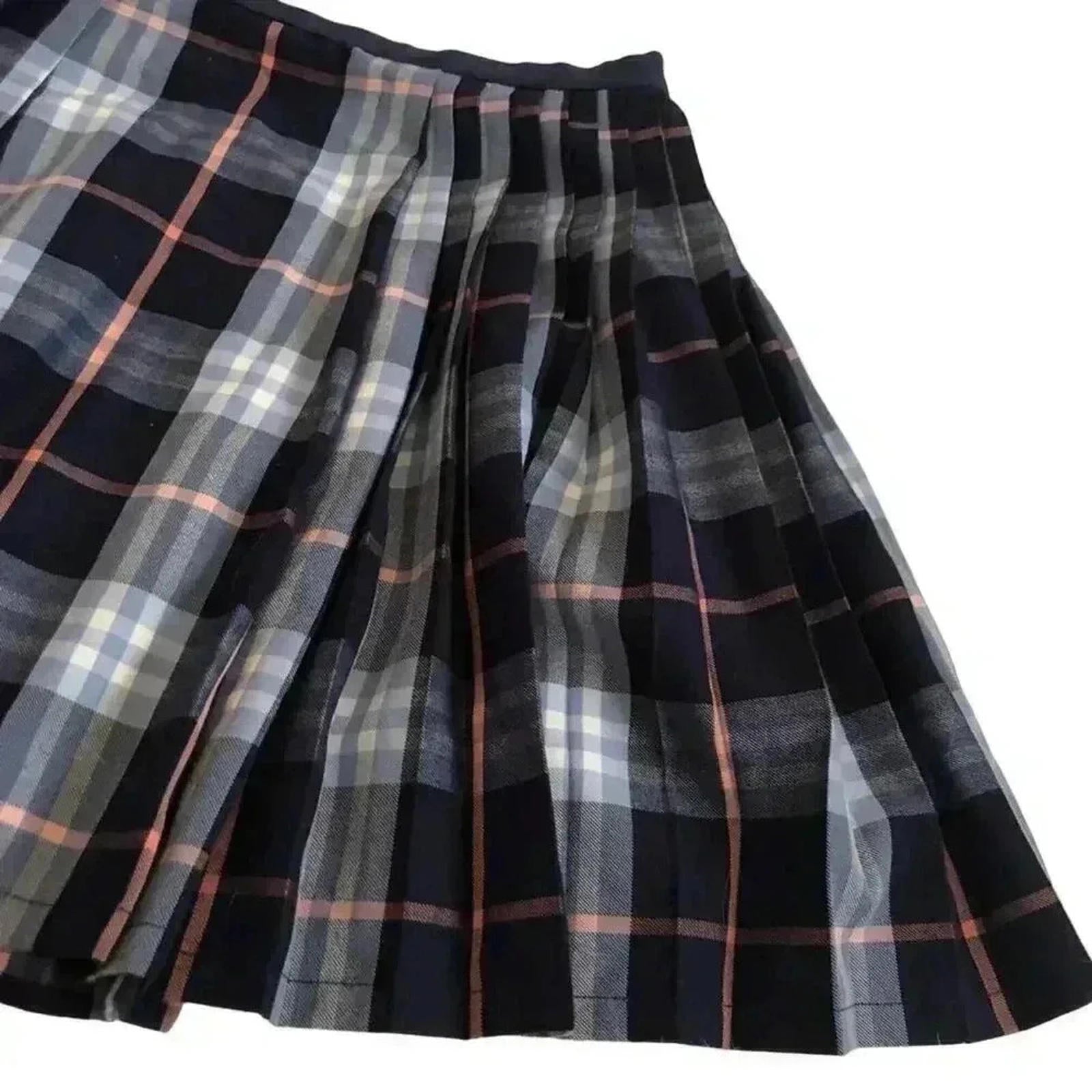 NWOT Urban Outfitters UO Silence + Noise Plaid Skirt Pleated Blue Pink Size S