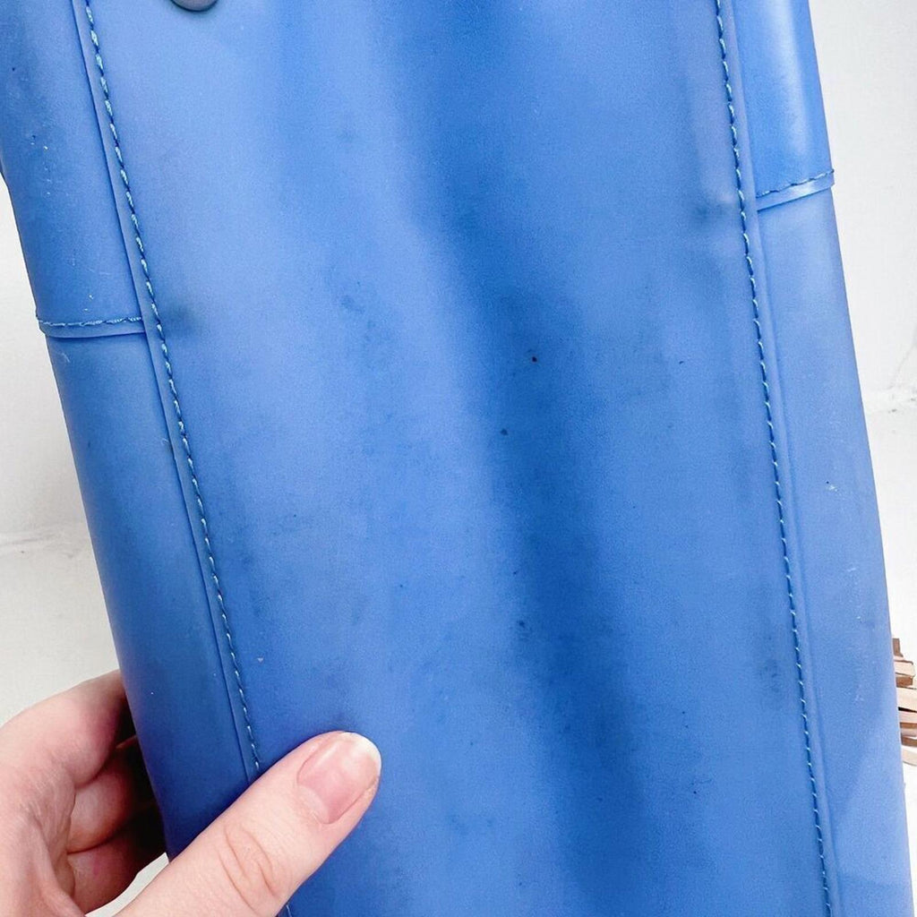 Juicy Couture RARE y2k Vintage Blue Jelly Plastic Tote Bag Shoulder Bag