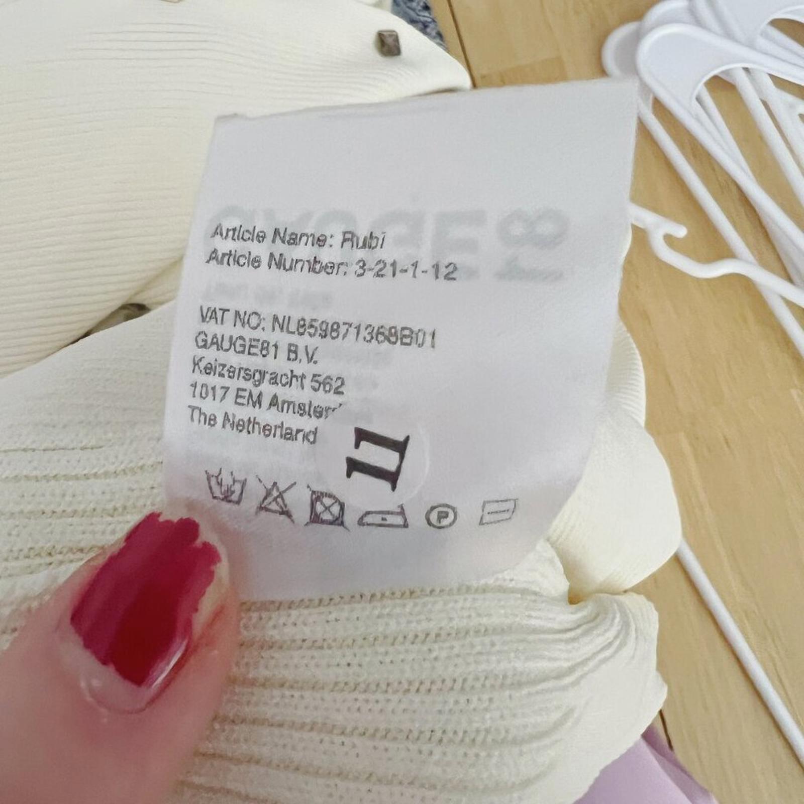 GAUGE81 Rubi Rib-Knit Dress in Ivory Maxi Dress Women's Size S