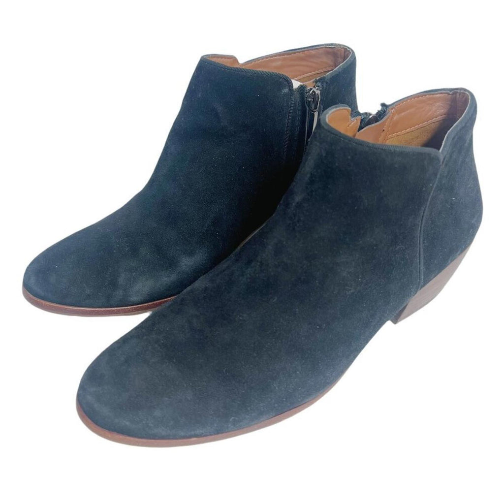 Sam Edelman Petty Black Suede Booties Ankle Boot Women's Size 9