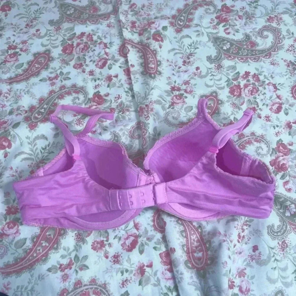 Victoria's Secret Body by Victoria Lined Demi Bra Pink and Orange Ombre 34C