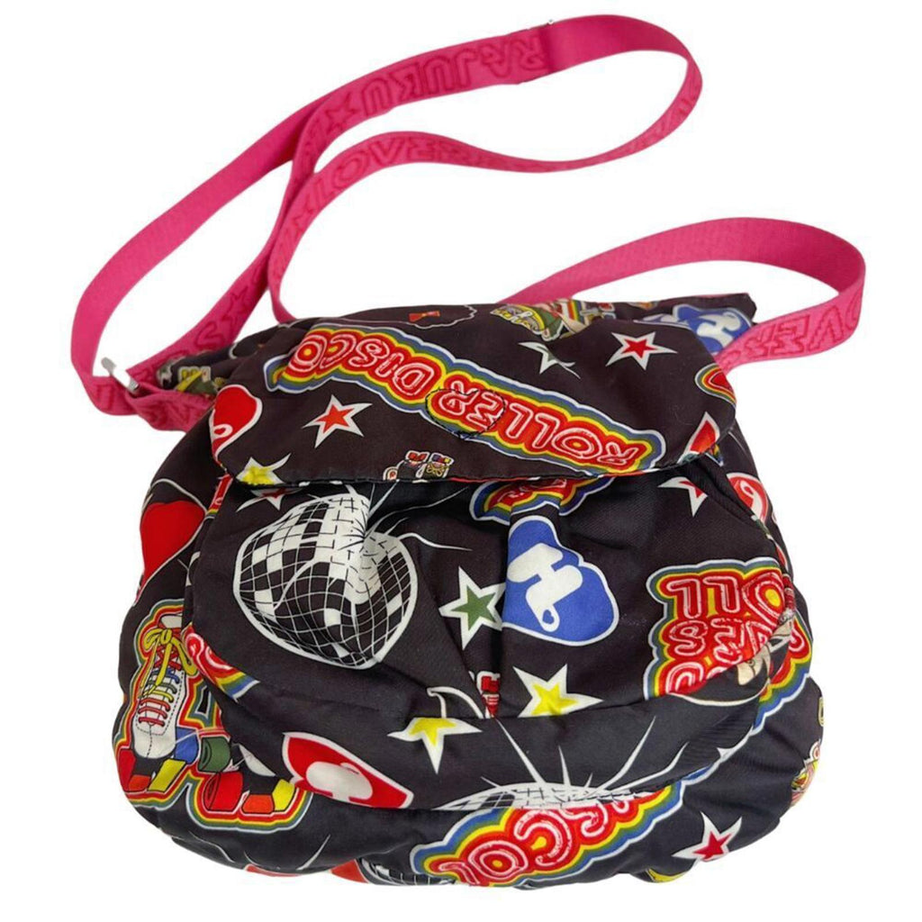 Harajuku Lovers y2k Roller Disco Gwen Stefani Black Shoulder Back Crossbody