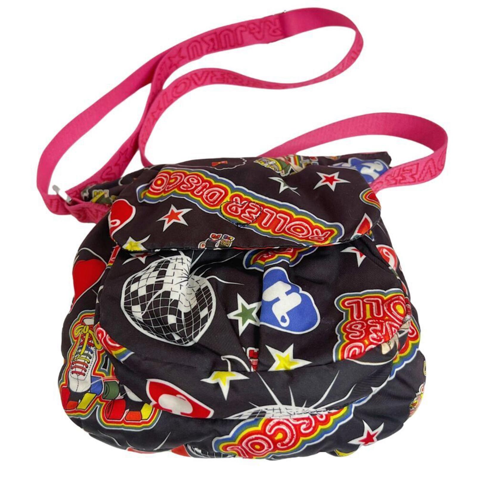 Harajuku Lovers y2k Roller Disco Gwen Stefani Black Shoulder Back Crossbody