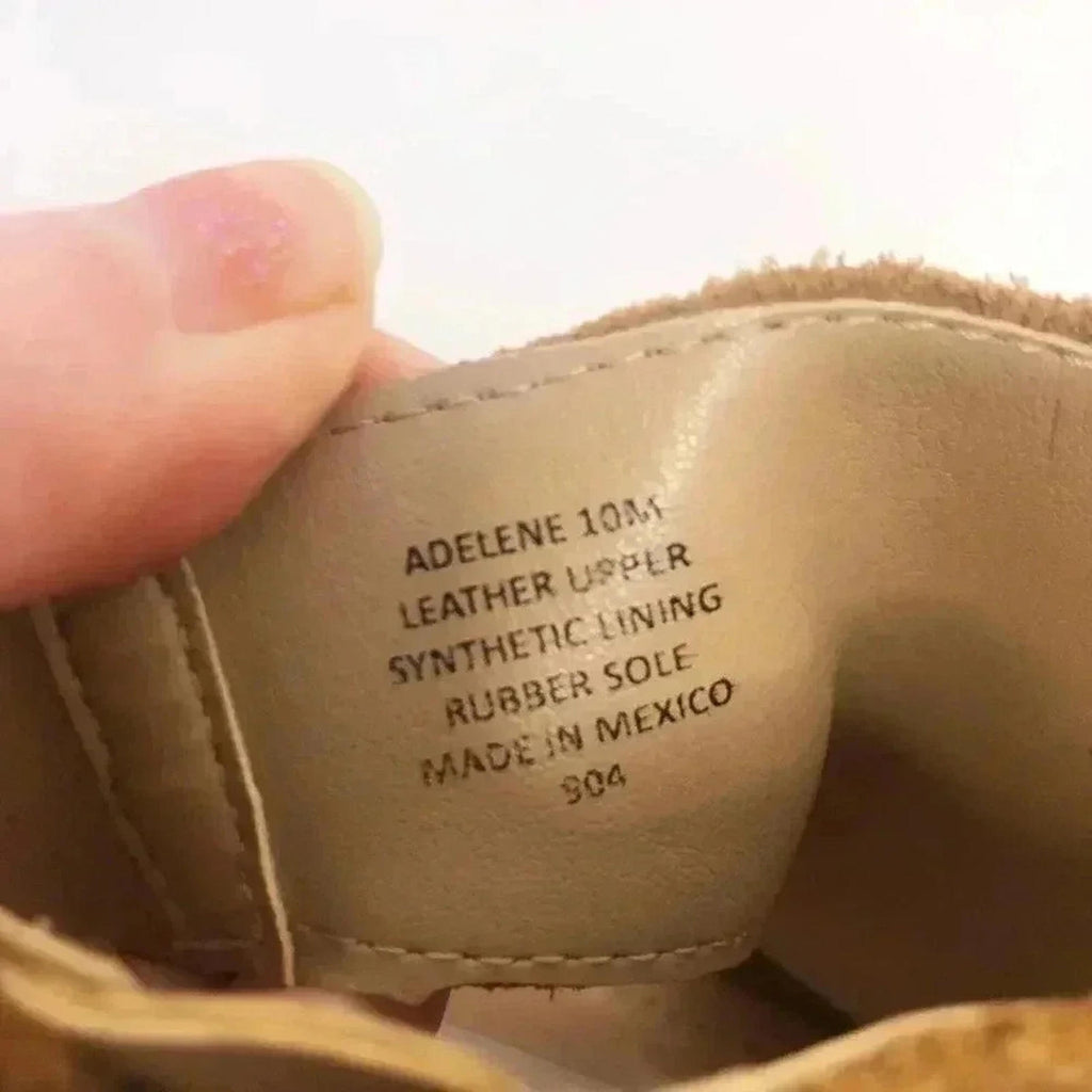Steve Madden Adeline Booties Sandals Brown Suede Leather Women's Size 10