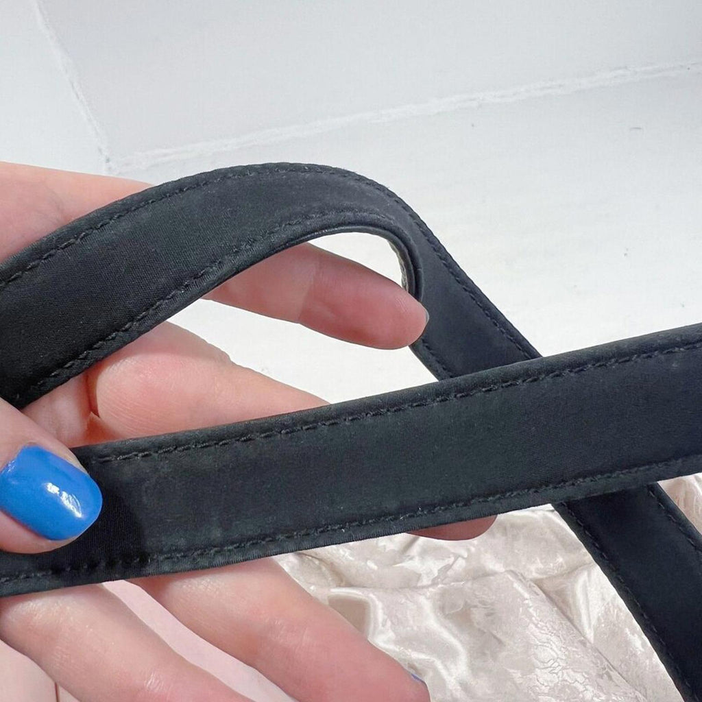 Vintage Fossil Black Leather Shoulder Bag Grunge Punk Rockstar Girlfriend