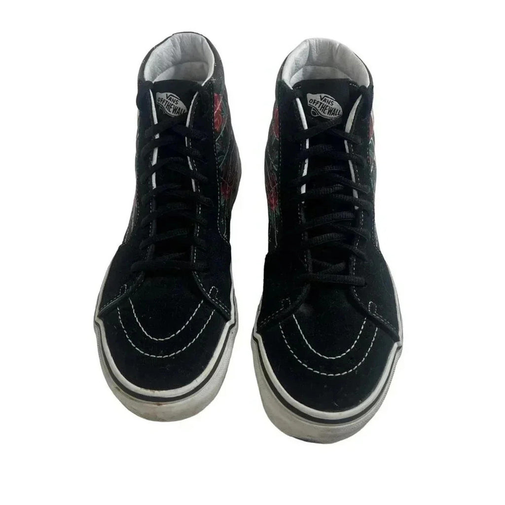 Vans Sk8-Hi Rose Skulls High Top Sneakers Men's Size 6.5