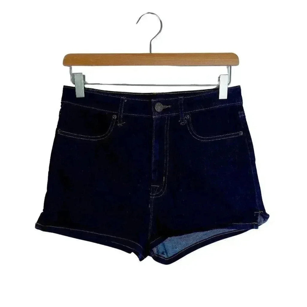 BDG Super High Rise Spade Pinup Jean Shorts Dark Wash Women's Size 27