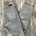 AG Adriano Goldschmied The Isabel Grey High Rise Straight Cropped Jeans Size 30R