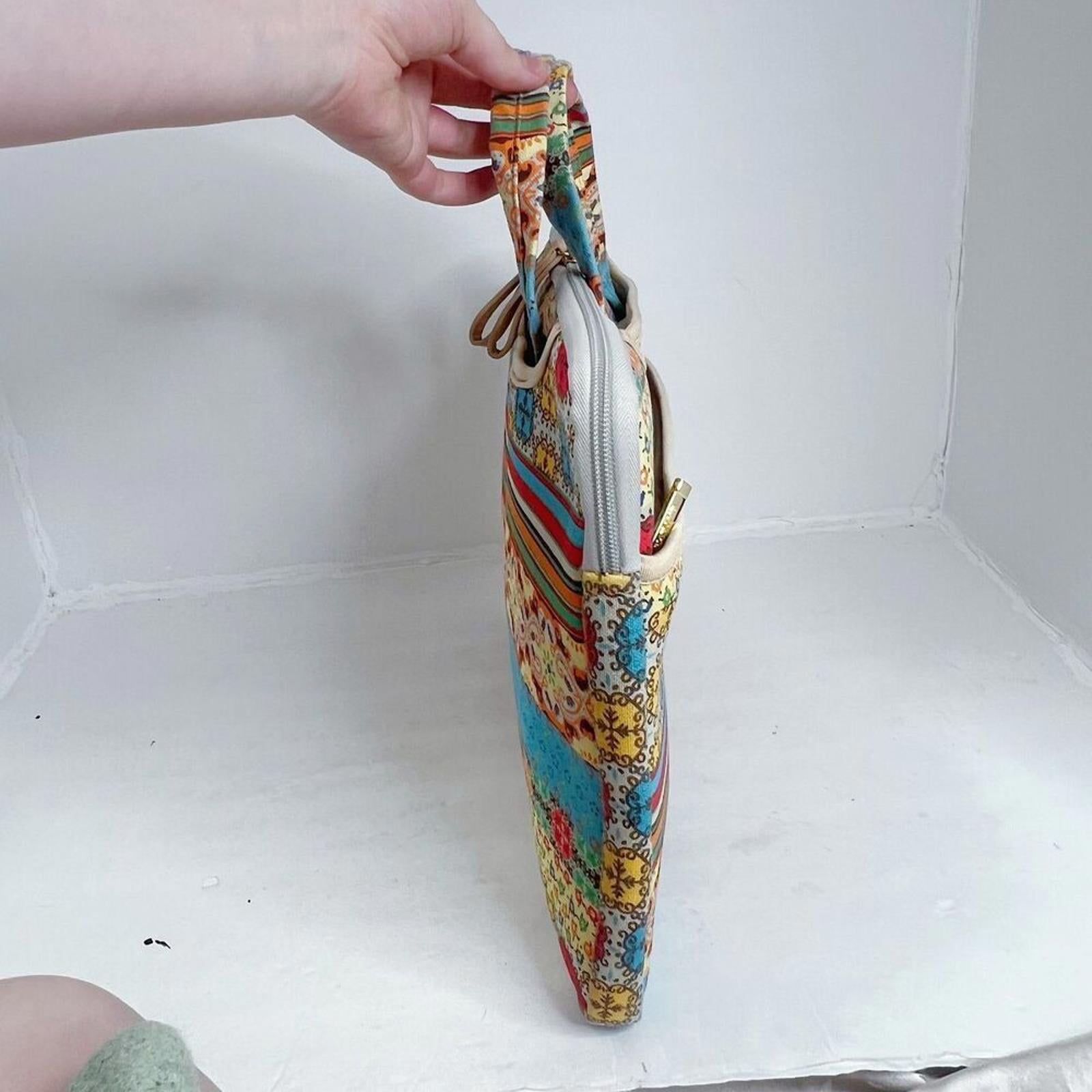 Kayond Classical Bohemia Yellow Blue Floral Patterned Laptop Sleeve Case