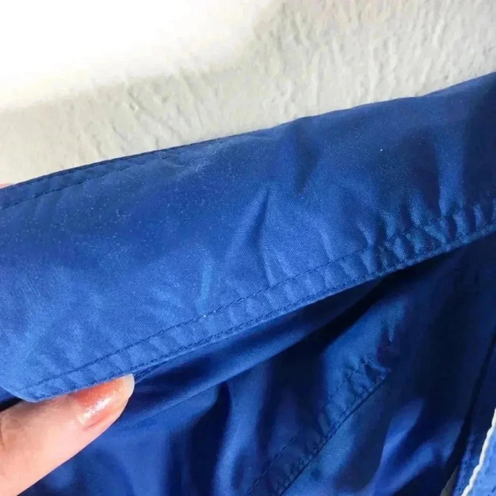 Vintage 80s London Towne Blue Rain Jacket Windbreaker Women's Size M