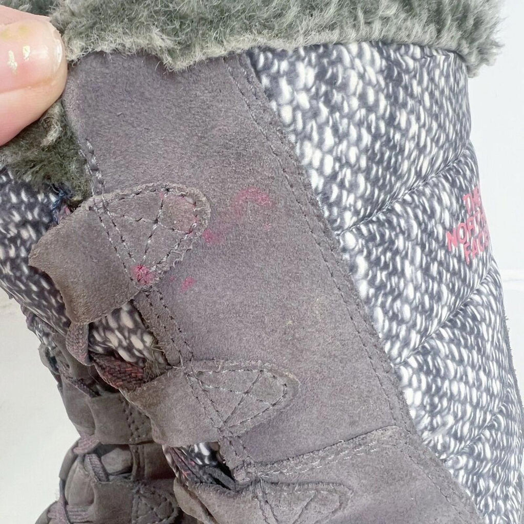 The North Face Nuptse Purna Boots Winter Snow Boots Fur Waterproof Size 7.5