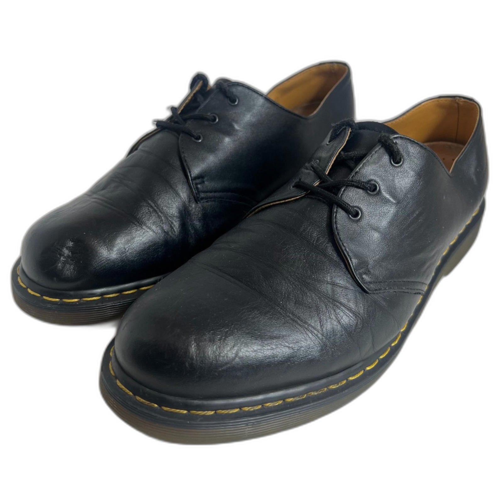 Vintage Dr Martens 1461 Men's Black Leather Oxfords Sneakers Size 12 Punk