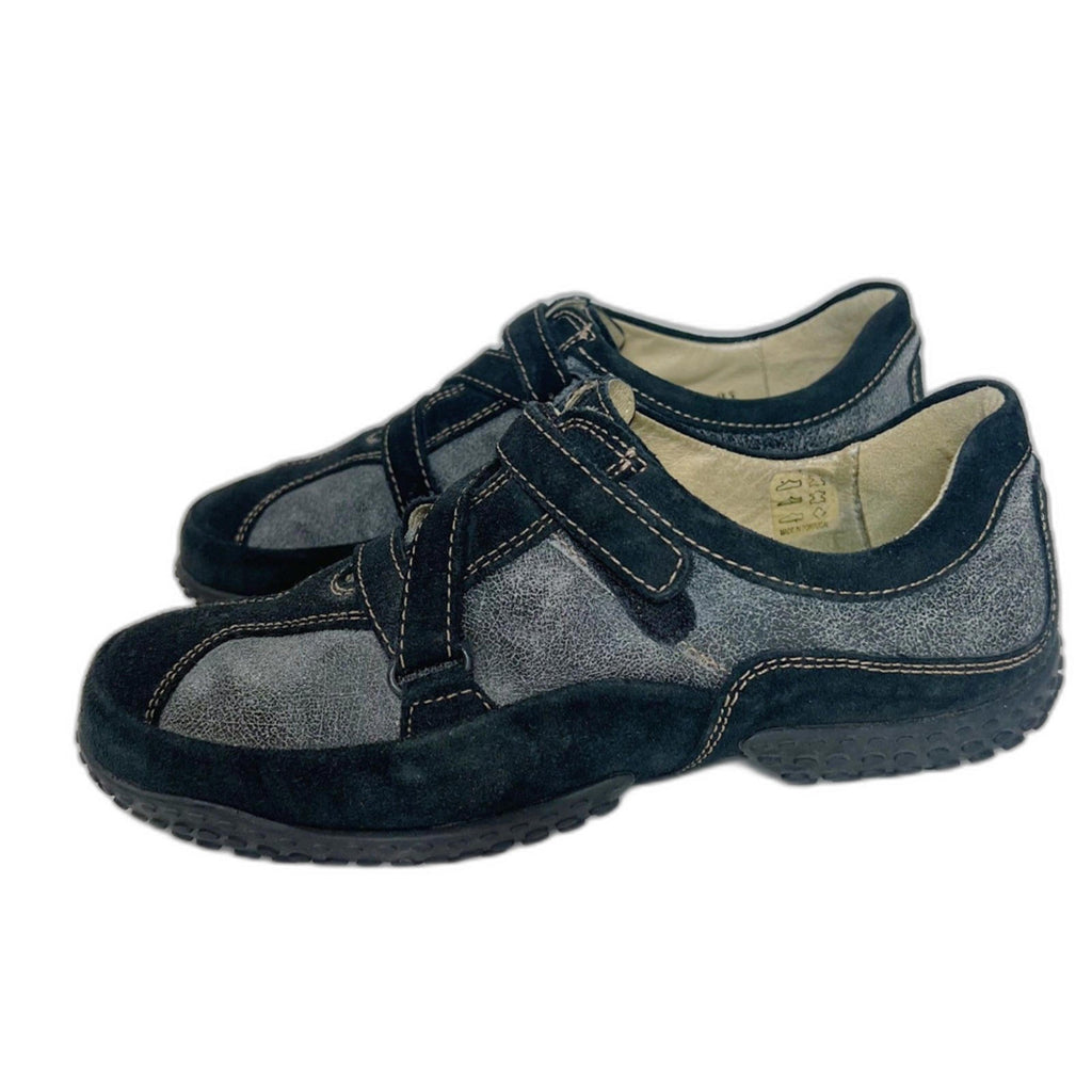 Wolky Crossfeet 1955 Sneakers Comfort Shoes Grey Black Leather Size 42 11