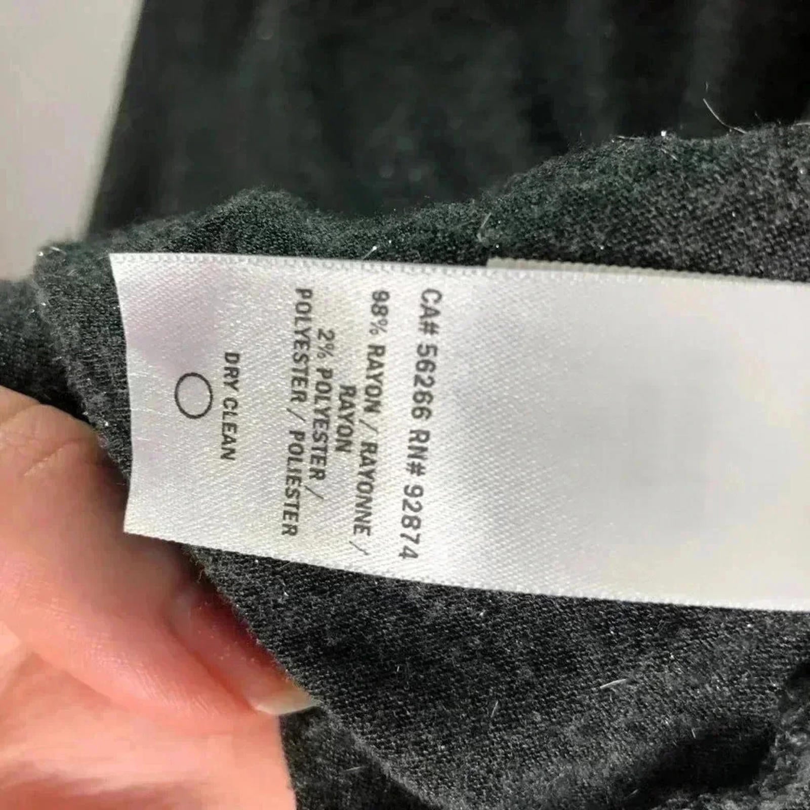 Splendid Grey Silver Accents Soft V Neck T Shirt Women's Size S