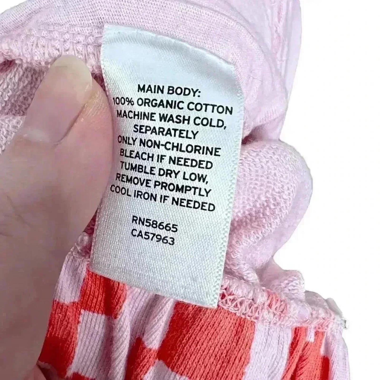 BP Pink and Orange Checker Print Geometric Terry Cloth Sweatpants Women's Size M