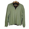 Tommy Bahama Men's Green Pullover Quarter Zip Jacket Sweater Size XL