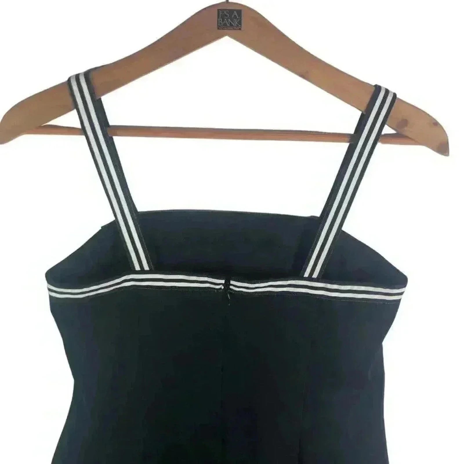 Vintage 90s Ann Taylor Black Mini Dress LBD Little Black Dress Women's Size 6