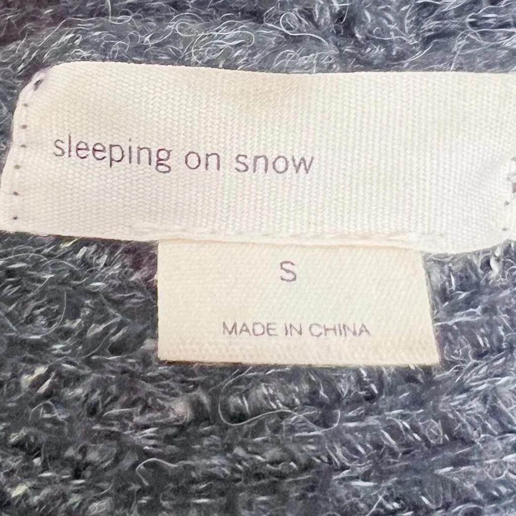 Sleeping on Snow Wool Blend Anthropologie Charcoal Grey Cardigan Women's Size S