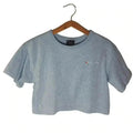 Champion Blue Heathered Print Crop Top Women's Size M