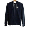 Champion Black Zip Up Hoodie Logo Women's Size L