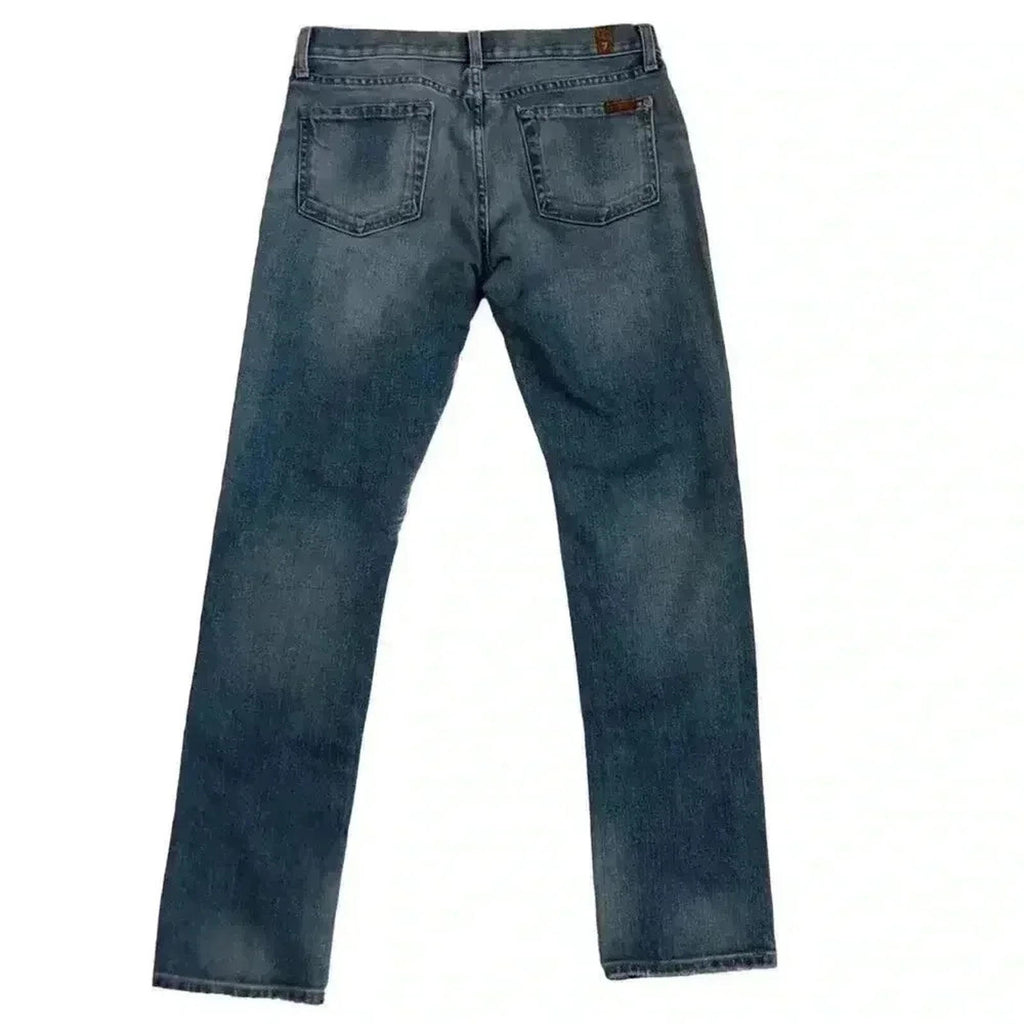 7 For All Mankind The Relaxed Skinny Medium Wash Mid Rise Denim Women's Size 26