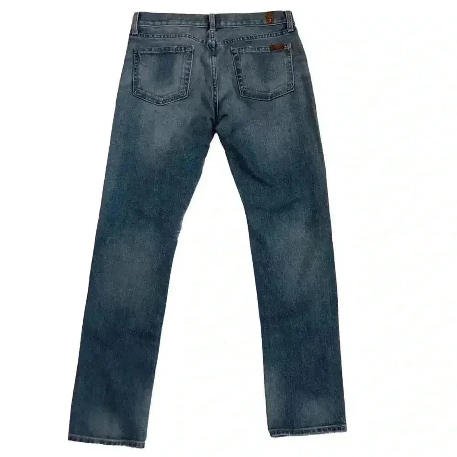 7 For All Mankind The Relaxed Skinny Medium Wash Mid Rise Denim Women's Size 26